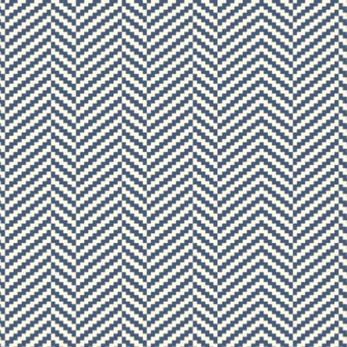 Moquette tissée - HERRINGBONE  - STEVENS AND GRAHAM - en laine / à motif / bleue