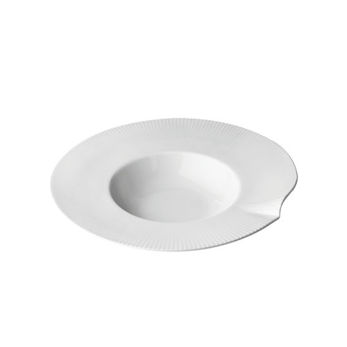 Assiette ronde - CANOPÉE - PILLIVUYT - en porcelaine / à motif / blanche