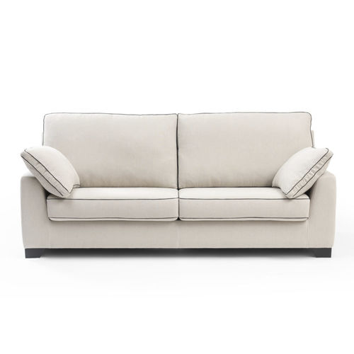 Canapé contemporain - CAPUCINE - RALPH M. - en tissu / en cuir / avec coussin amovible