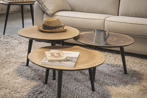 Table basse contemporaine - EMPREINTE - RALPH M. - en chêne / en noyer / en frêne