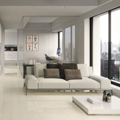 Carrelage en porcelaine - AMUR - ALAPLANA - brillant / d'intérieur / de salon