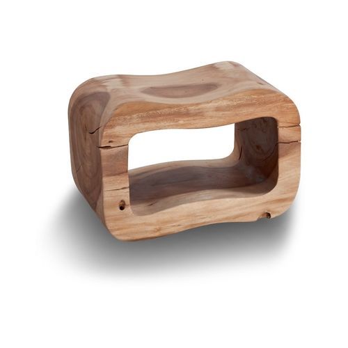 Tabouret contemporain - Otto  - CIPI' - en bois exotique / en bois ciré / avec piètement en bois vernis