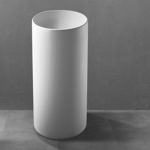 Vasque totem - The Tube - CIPI' - en Solid Surface / en résine / ronde