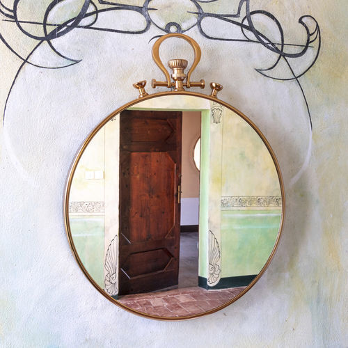 Miroir de salle de bain mural - Cronografo - CIPI' - contemporain / rond / en aluminium