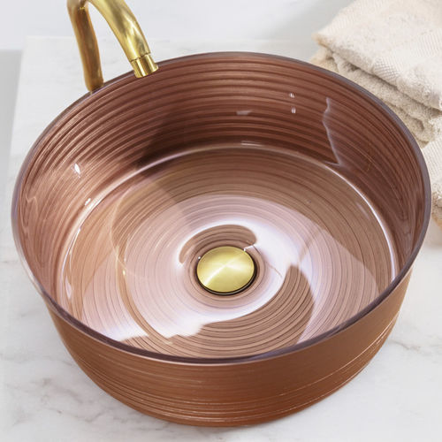 Vasque à poser - Circle  - CIPI' - en résine / en verre soufflé / fait main