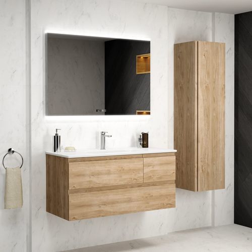 Meuble vasque suspendu - LÚXOR - COYCAMA - MDF / contemporain / sans porte