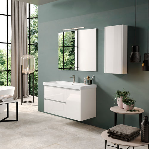 Meuble vasque suspendu - NEVI - COYCAMA - MDF / contemporain / 1 porte