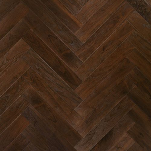 Parquet contrecollé - CA' DA PONTE - FOGLIE D'ORO BY LATIFOGLIA - en noyer américain / point de Hongrie / brossé