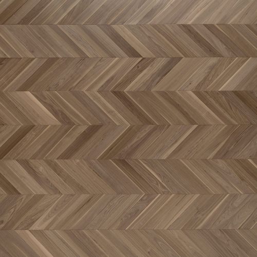 Parquet contrecollé - CA' BIASI - FOGLIE D'ORO BY LATIFOGLIA - en noyer américain / à chevron / brossé