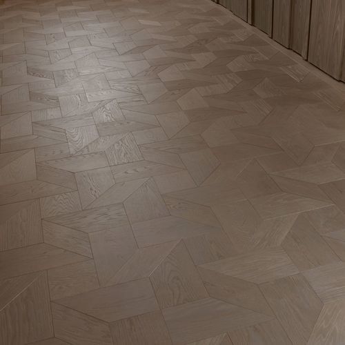 Parquet contrecollé - DESIGN TRICOT - FOGLIE D'ORO BY LATIFOGLIA - en chêne / en noyer / en noyer américain