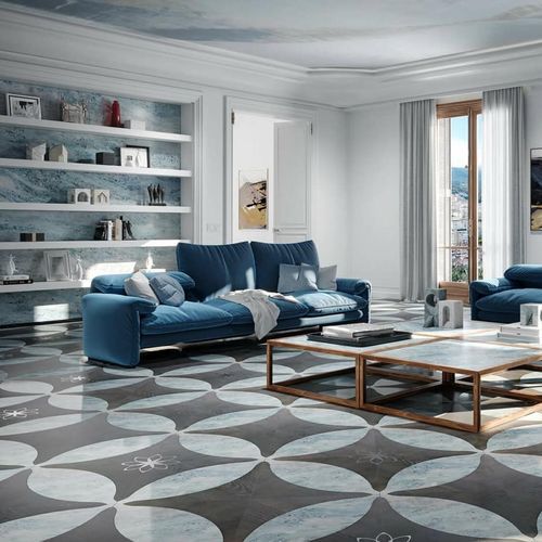 Parquet contrecollé - DESIGN DIAMANTE LUX - FOGLIE D'ORO BY LATIFOGLIA - en chêne / en noyer / en noyer américain