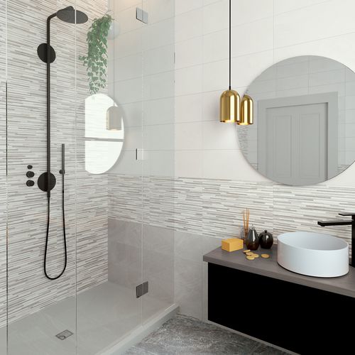 Carrelage en grès cérame - AVORIO - HERBERIA - poli / mat / d'intérieur
