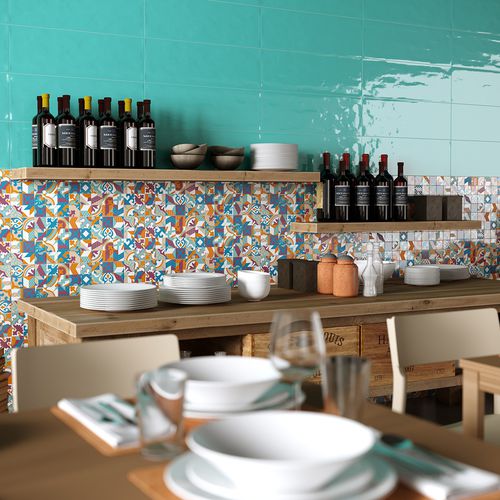 Carrelage en grès cérame - ACQUAMARINA - HERBERIA - poli / mat / d'intérieur