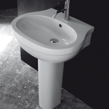 Vasque sur pied - PEDESTAL : X.ONE - KI & KO - en céramique / contemporaine