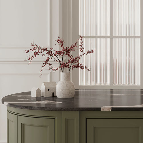 Plan de travail en porcelaine - HORSE    - NABEL GROUP - de cuisine / gris / noir