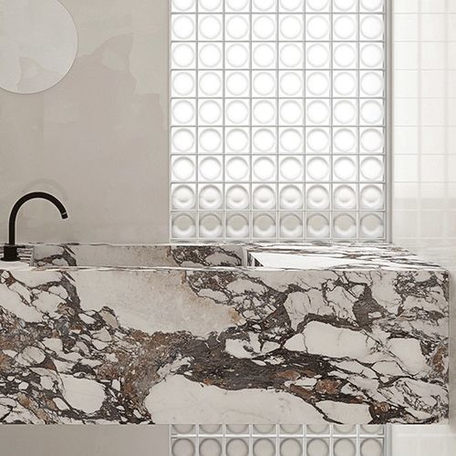 Habillage de baignoire rectangulaire - BVLGARI ROSSO  - NABEL GROUP - en céramique