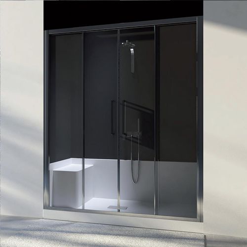 Cabine de douche en verre - MUST - RELAX DESIGN - à portes coulissantes / rectangulaire / en kit