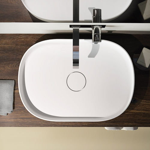 Vasque à poser - LINFA SLIM - RELAX DESIGN - en céramique / ovale / contemporaine