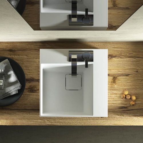 Vasque à poser - “L” SERIES - RELAX DESIGN - en céramique / carrée / contemporaine