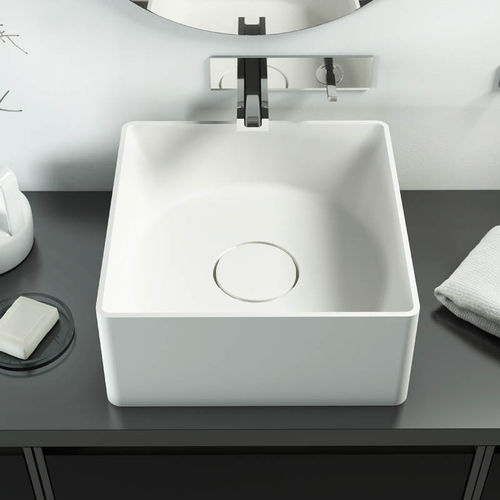 Vasque sur pied - INSIDE OUT - RELAX DESIGN - en céramique / carrée / contemporaine