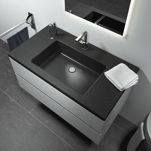 Meuble vasque mural - SLIM-L  - RELAX DESIGN - en bois / contemporain / avec tiroirs