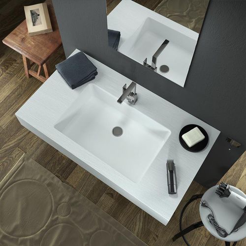 Vasque suspendue - BIG-L - RELAX DESIGN - en marbre / rectangulaire / contemporaine