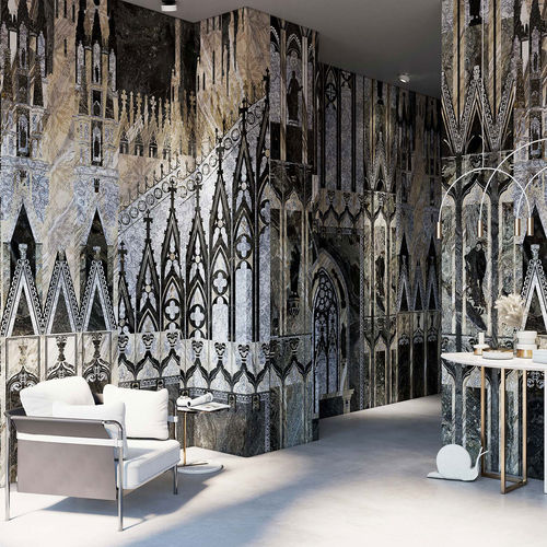 Papier peint contemporain - MILANO DUOMO - Tecnografica Italian Wallcoverings - en verre / panoramique / à motif géométrique