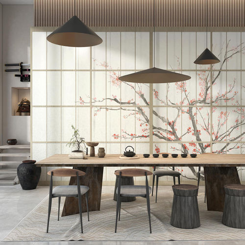 Papier peint oriental - SAMURAI - Tecnografica Italian Wallcoverings - en fibre de cellulose / en textile non-tissé / en fibre de verre