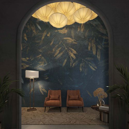 Papier peint contemporain - CLAIRE DE LUNE - Tecnografica Italian Wallcoverings - en fibre de cellulose / en textile non-tissé / en fibre de verre