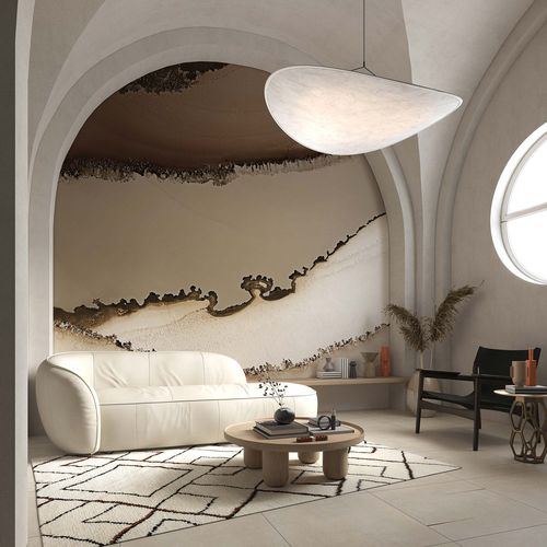 Papier peint contemporain - CREAMFIELDS - Tecnografica Italian Wallcoverings - en fibre de cellulose / en textile non-tissé / en fibre de verre