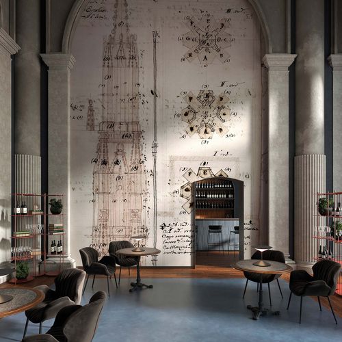 Papier peint contemporain - GUGLIE - Tecnografica Italian Wallcoverings - en fibre de cellulose / en textile non-tissé / en fibre de verre