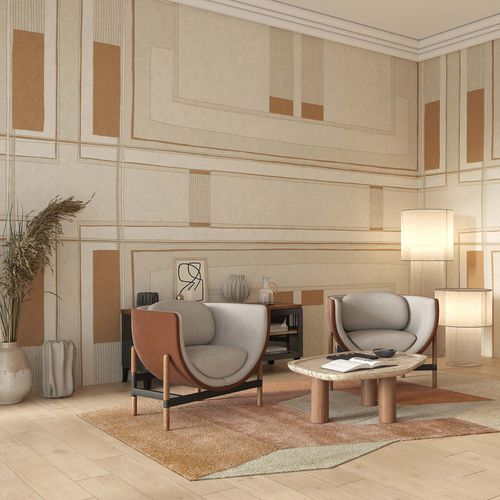Papier peint contemporain - ELLA - Tecnografica Italian Wallcoverings - en fibre de cellulose / en textile non-tissé / en fibre de verre