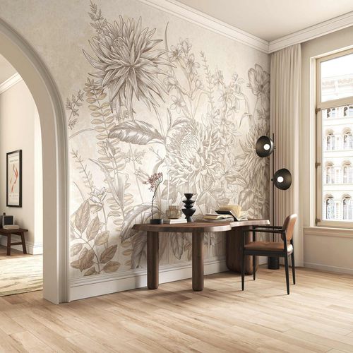 Papier peint contemporain - WILDFLOWERS - Tecnografica Italian Wallcoverings - en fibre de cellulose / en textile non-tissé / en fibre de verre