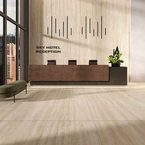 Revêtement de sol en aluminium - ULTRALIGHT : CLASSIC TRAVERTINO - Tecnografica Italian Wallcoverings - d'intérieur / pour hôtel / de cuisine