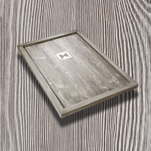 Receveur de douche rectangulaire - DAKOTA BORDATO - THERMO DESIGN - à poser / extra plat / en bois