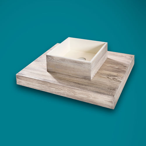 Plan vasque en pierre naturelle - CONSOLLE CON DA APPOGIO - THERMO DESIGN