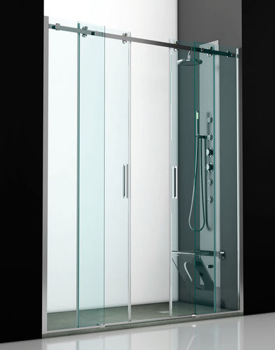 Paroi de douche coulissante - PN2-A - THERMO DESIGN - rectangulaire / en niche / en verre trempé