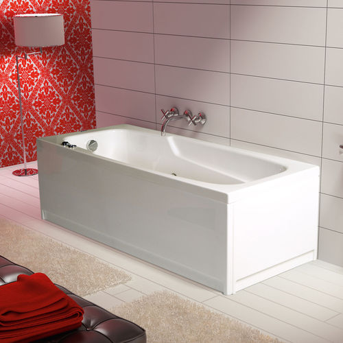 Baignoire à poser - POSITANO - THERMO DESIGN - en acrylique / balnéo / blanche