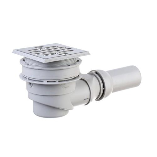 Siphon de sol en inox - JKB Group - pour douche / avec grille / avec canal latéral