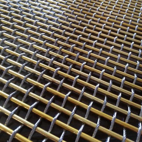 Maille métallique pour façade - 4 - Shijiazhuang YingRui Metal Products Co., Ltd - pour cloison / à maillage carré / en rouleau