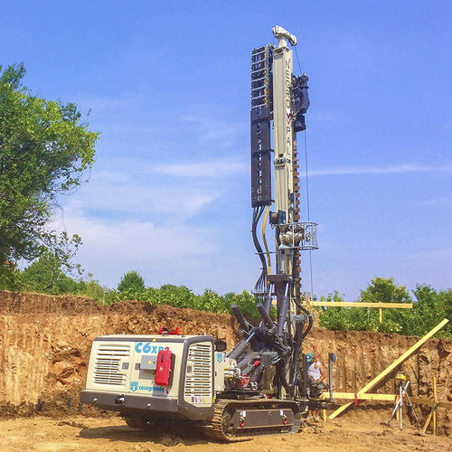 Foreuse à moteur diesel - C6 XP-2 - CASAGRANDE - Foundation Division - rotative / pour chantier de construction / sur chenilles