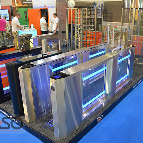 Couloir rapide pour contrôle d'accès automatique - SWEEPER-AL - TiSO - en acier inoxydable / en verre
