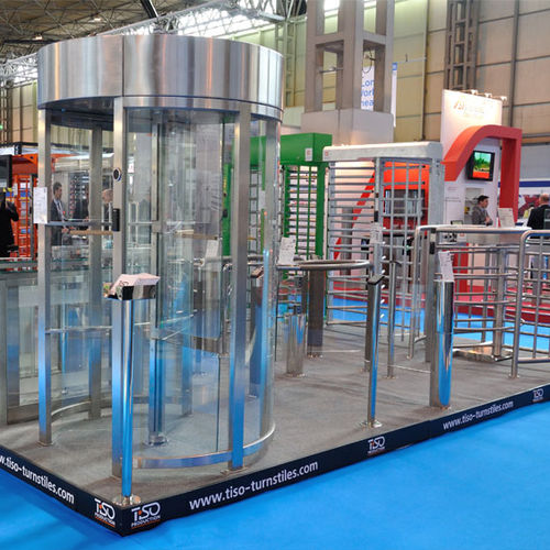 Tourniquet toute hauteur - GLASSGO - TiSO - pour contrôle d'accès automatique / de sécurité / en acier inoxydable