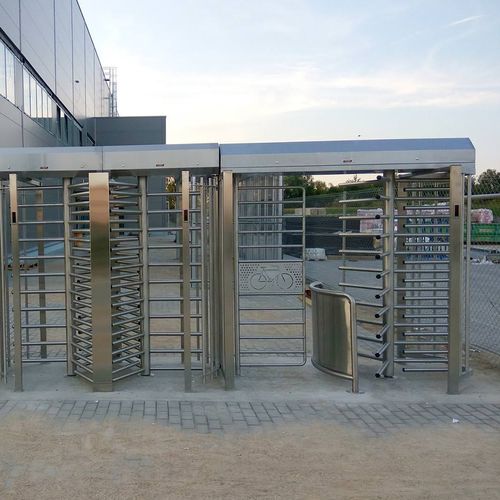 Tourniquet toute hauteur - BICYCLONE - TiSO - pour contrôle d'accès automatique / en acier inoxydable / en métal