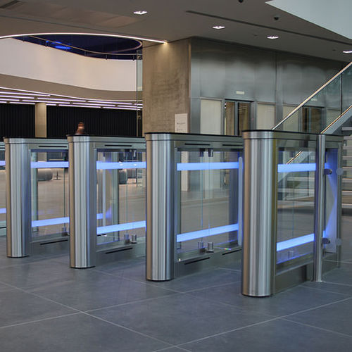 Couloir rapide pour contrôle d'accès automatique - BALAYEUSE-BM - TiSO - en verre