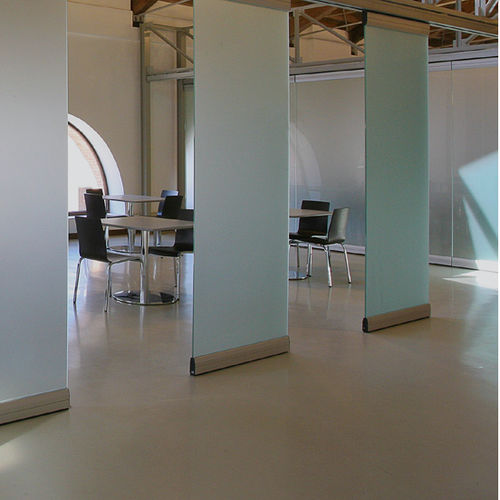 Panneau en verre acoustique - STACKWALL FRAMELESS - CARVART - trempé / feuilleté / transparent