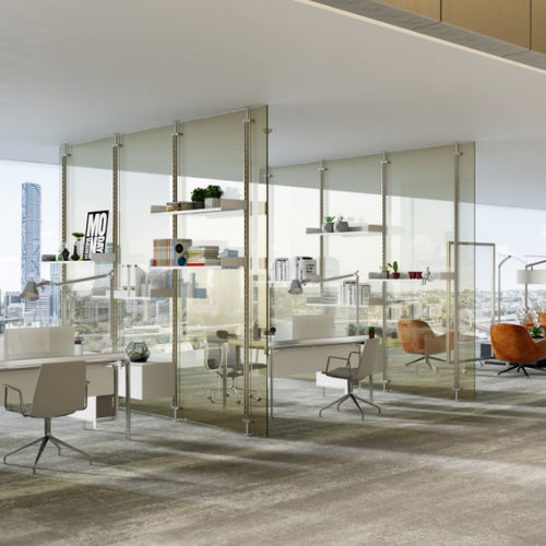 Paravent contemporain - SHIELDS - CARVART - en verre / professionnel / sur mesure