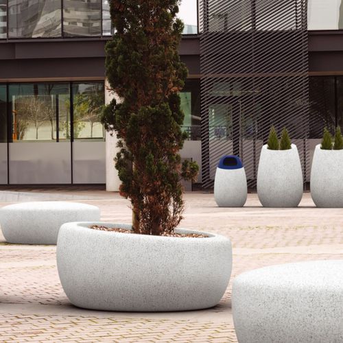 Jardinière en béton - RUSSES J 71 / J 130 - Mago Urban - ronde / contemporaine / pour espace public