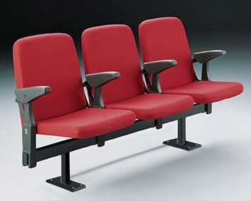 Sièges sur poutre en cuir - FIRST CLASS - CETA SPA - en polypropylène / en acier / en tissu