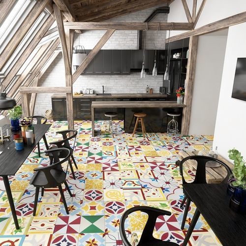 Carreau de ciment d'intérieur - CREAM - Mosaics Torra | Cement Tiles - de cuisine / de sol / mural